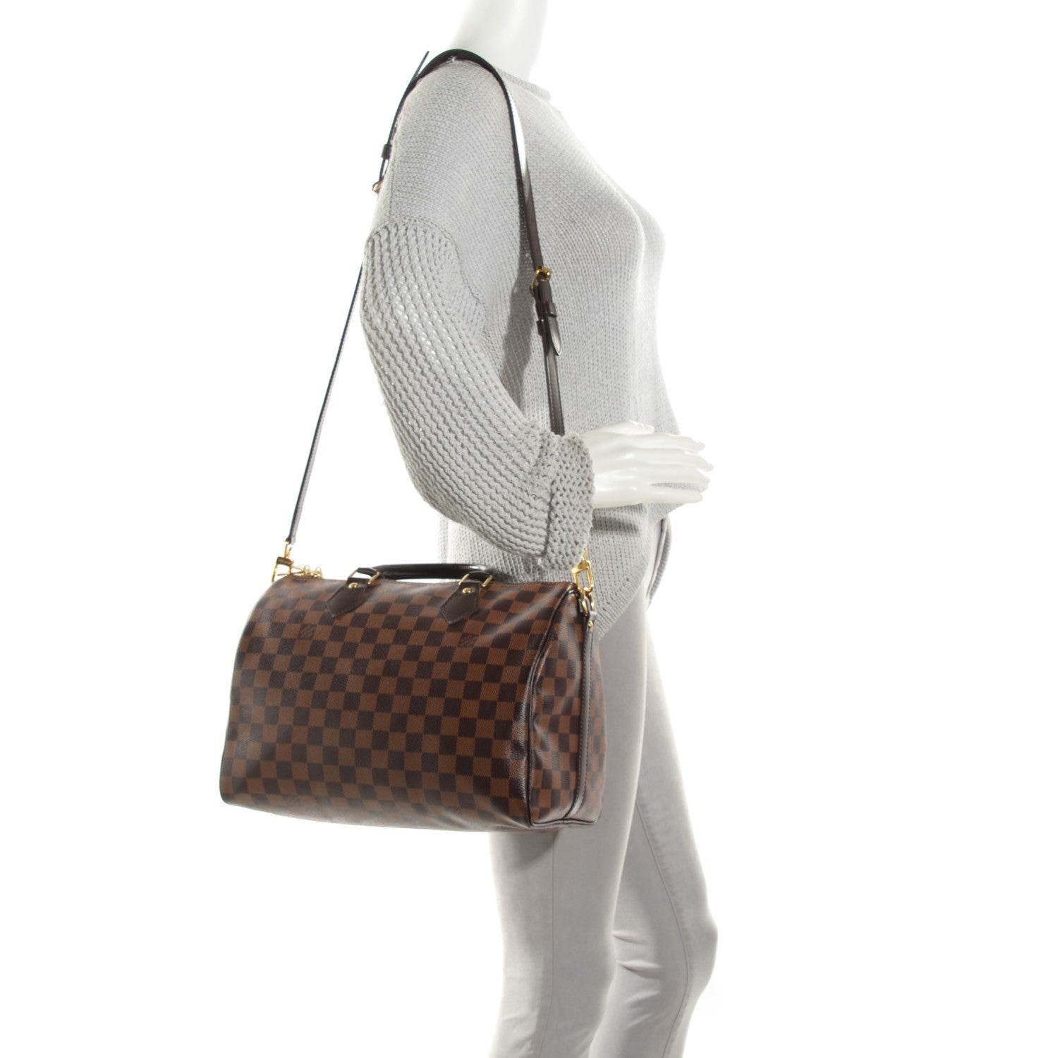 Louis Vuitton Damier Ebene Speedy Bandouliere 30 2 of 8