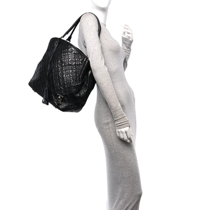 Louis Vuitton Monogram Lambskin Antheia Lilia GM Black 2 of 12