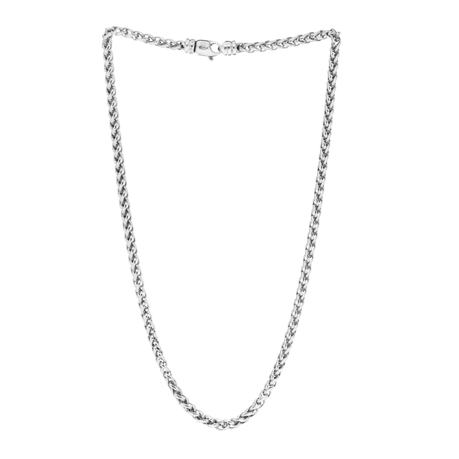 David Yurman Sterling Silver 4mm Wheat Chain Necklace 3 of 4