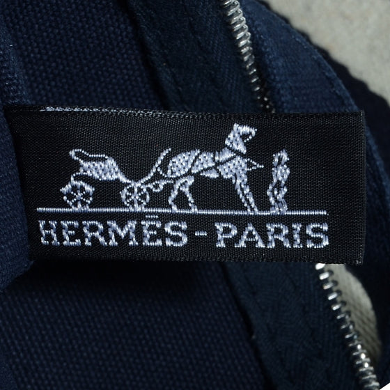 Cotton Canvas Fourre Tout PM Tote Navy