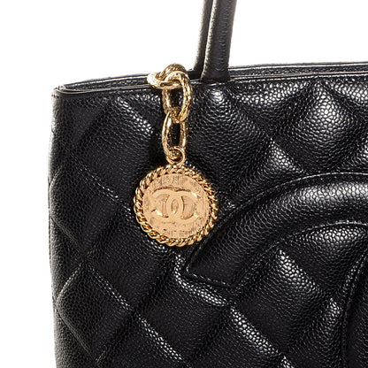 Chanel Caviar Medallion Tote Black 8 of 8