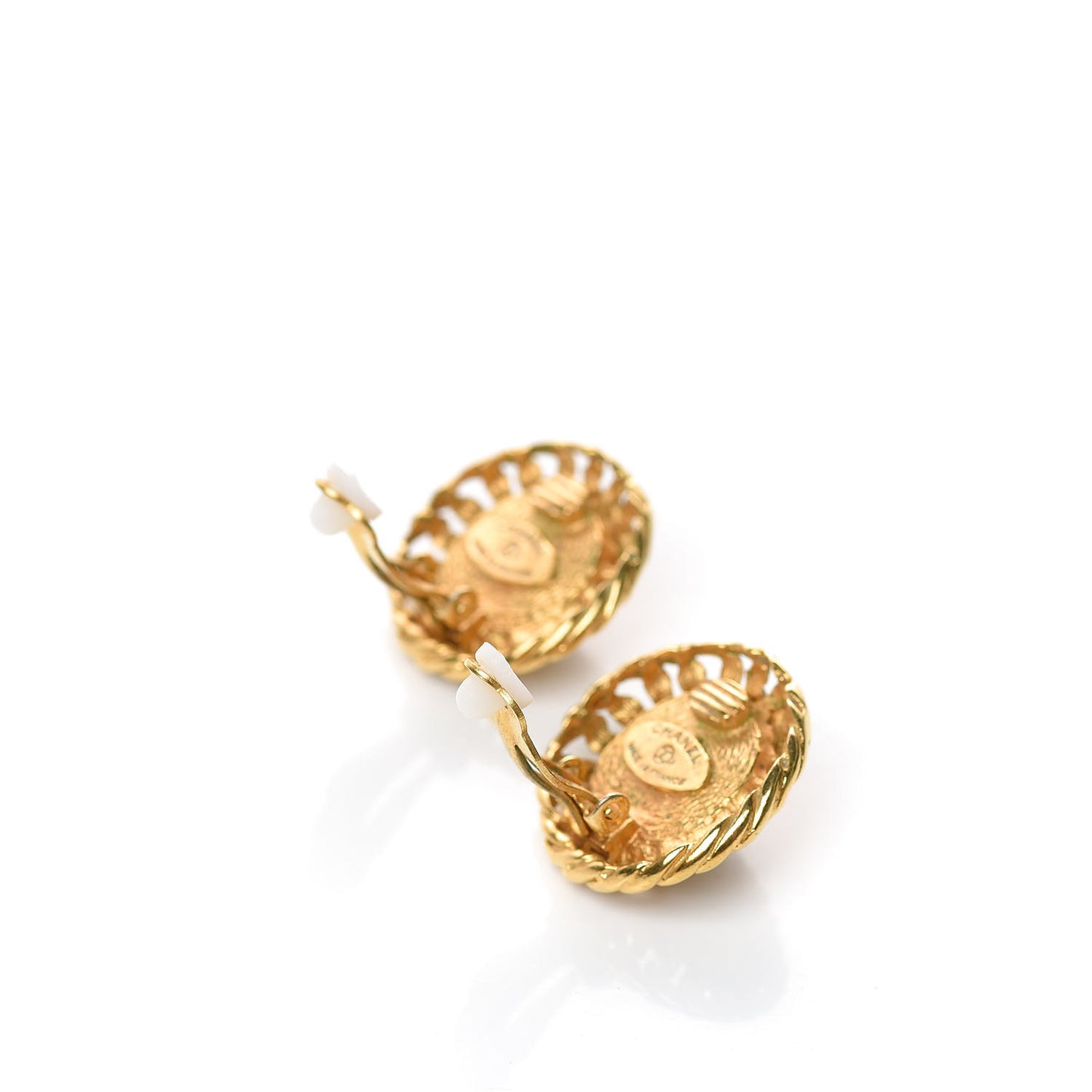 Pearl Clip On Earrings Gold