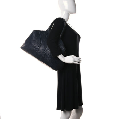 Saint Laurent Pebbled Lambskin Medium Easy Sac Black 2 of 10