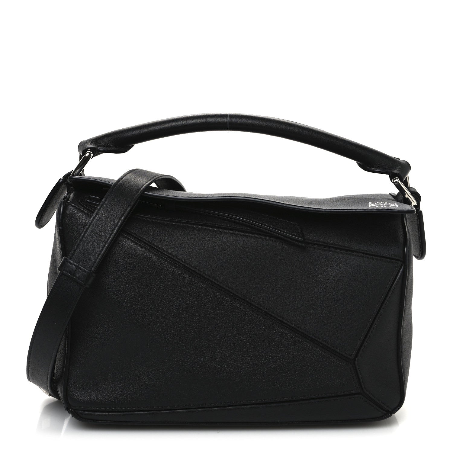 Loewe Calfskin Small Puzzle Bag Black 1 of 10