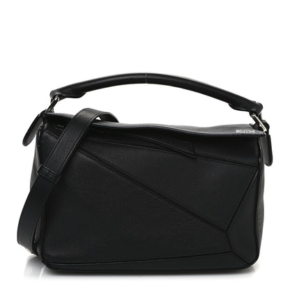 Loewe Calfskin Small Puzzle Bag Black 1 of 10