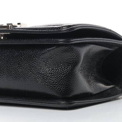 Chanel Caviar Chevron Quilted Small Boy Flap Black 8 of 11