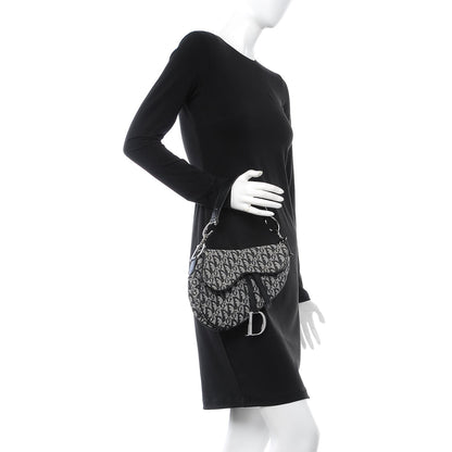 Christian Dior Monogram Saddle Bag Black 2 of 7