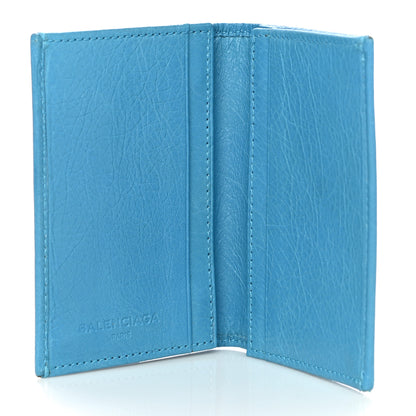 Balenciaga Agneau Giant 12 Silver Hardware Card Case Bleu Azur 4 of 10
