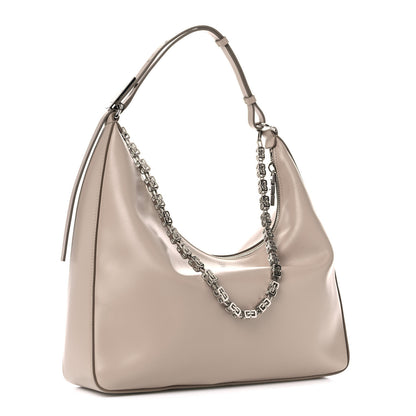 Givenchy Smooth Calfskin Medium Moon Cut Out Shoulder Bag Dune 2 of 11