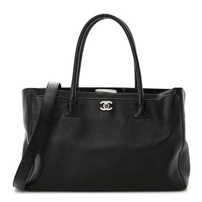 Chanel Calfskin Cerf Executive Shopper Tote Black 1 of 14