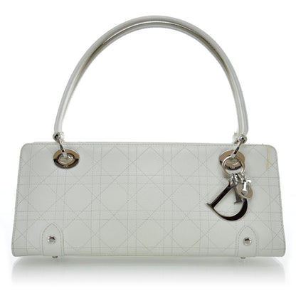 Christian Dior Leather Cannage East West Lady Dior White 1 of 11