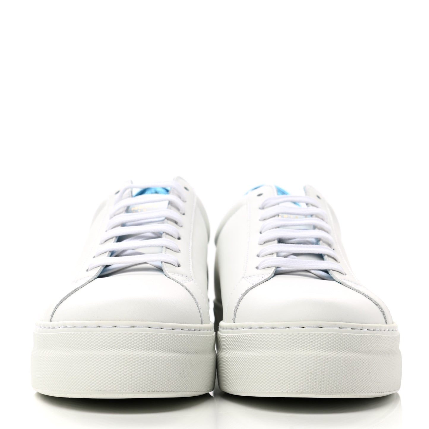 Calfskin Womens Urban Street Sneakers 39 White