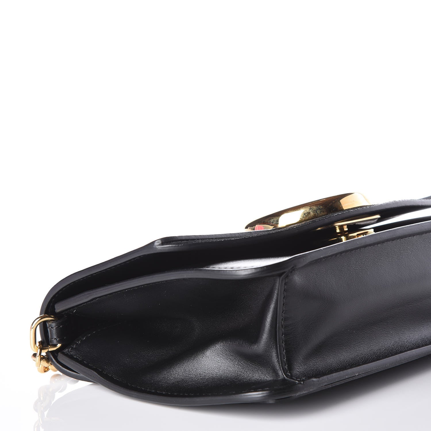 Chloe Calfskin Suede C Clutch With Chain Black 10 of 12