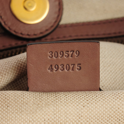 Gucci Calfskin Soft Icon Tote Pink Tan 6 of 7
