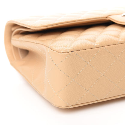 Chanel Caviar Quilted Medium Double Flap Beige Clair 8 of 10