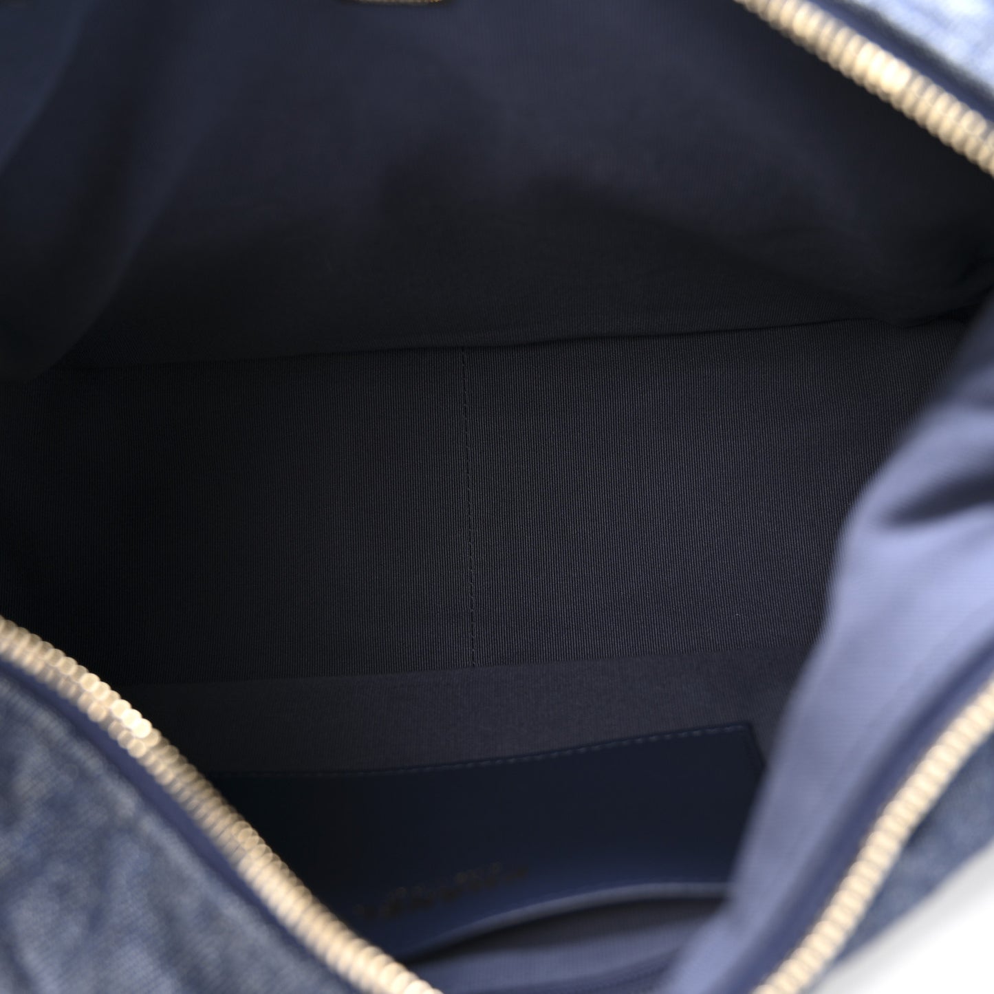 Washed Denim Quilted Maxi Trendy Pockets Hobo Dark Blue