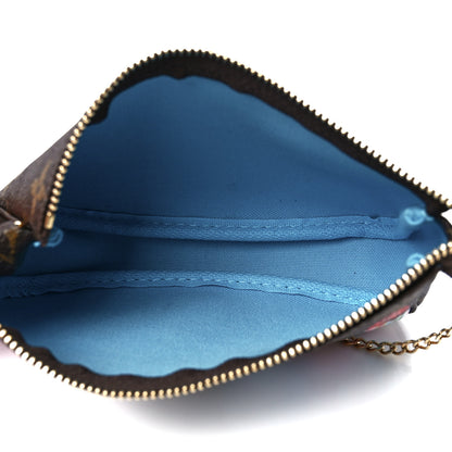 Louis Vuitton Monogram 2022 Christmas Animation Tokyo Mini Pochette Accessories Blue 5 of 12
