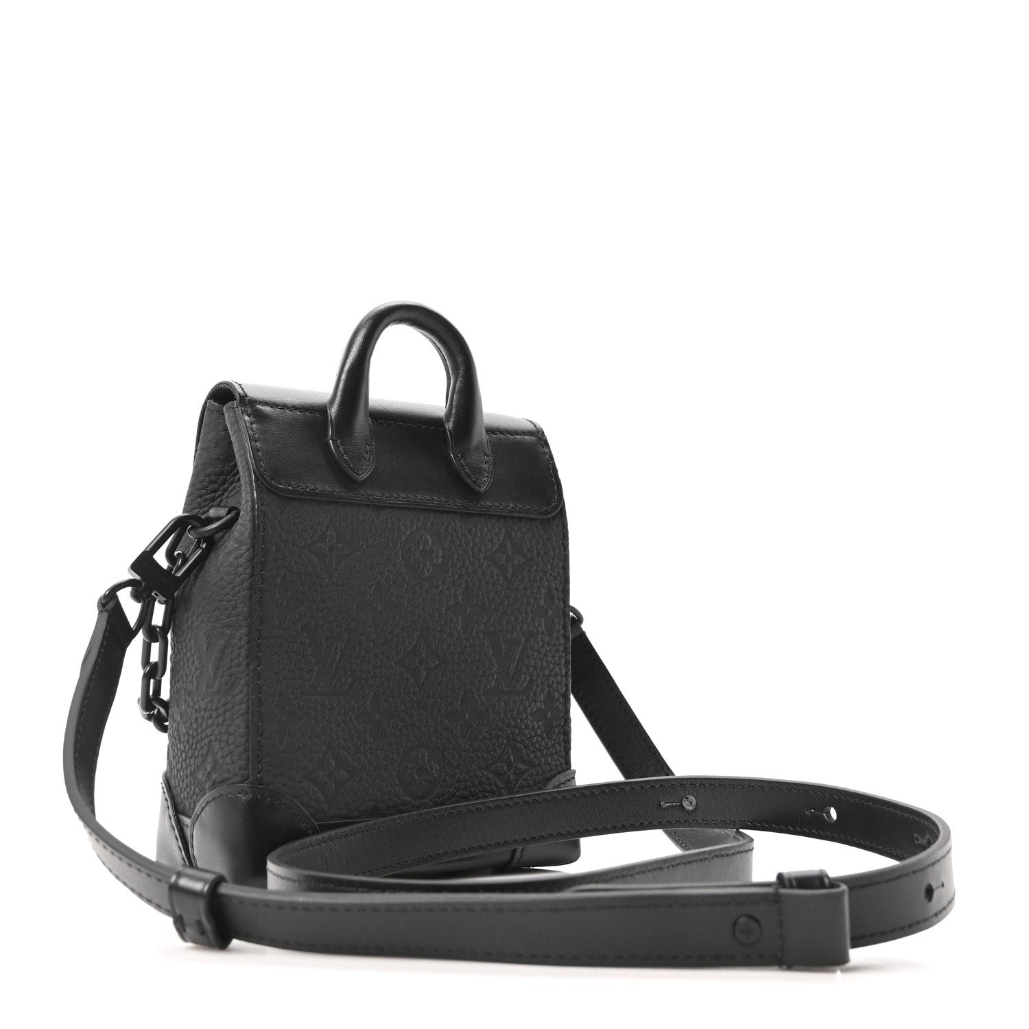 Louis Vuitton Taurillon Monogram Nano Steamer Black 3 of 9