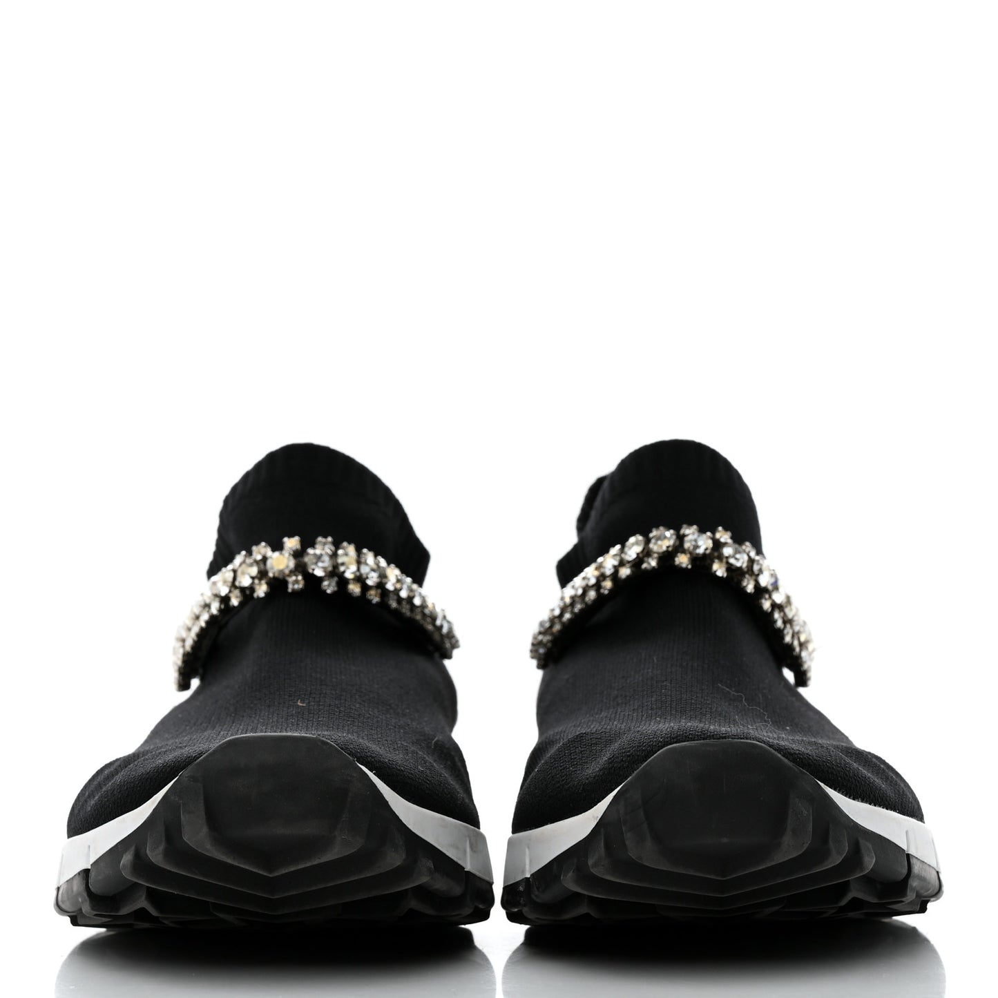 Knit Crystal Verona Sneaker 9 Black