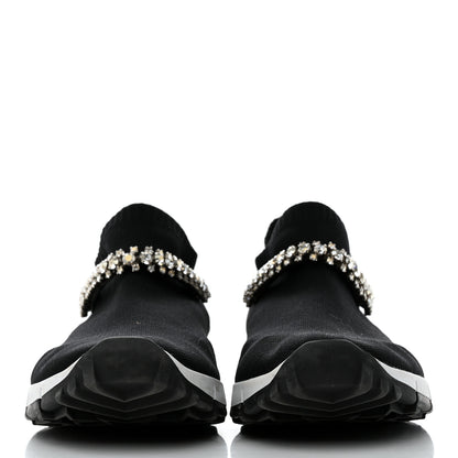 Jimmy Choo Knit Crystal Verona Sneaker 9 Black 2 of 7