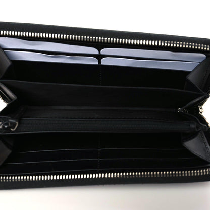 Gucci GG Supreme Monogram Kingsnake Zip Around Wallet Black Grey 6 of 8
