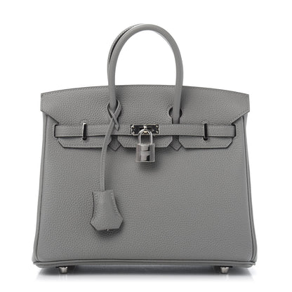Hermes Togo Birkin 25 Gris Mouette 1 of 12