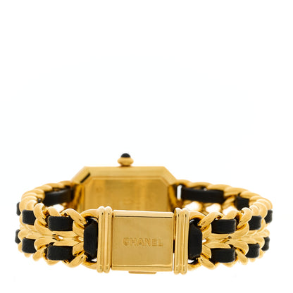Chanel Stainless Steel Lambskin 20mm Chain Premiere Quartz Watch Gold L 3 of 4