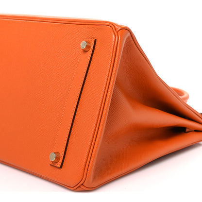 Hermes Epsom Birkin 35 Orange 10 of 11