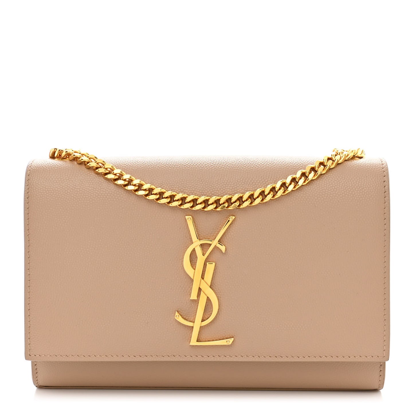 Grain De Poudre Small Monogram Kate Satchel Dark Beige