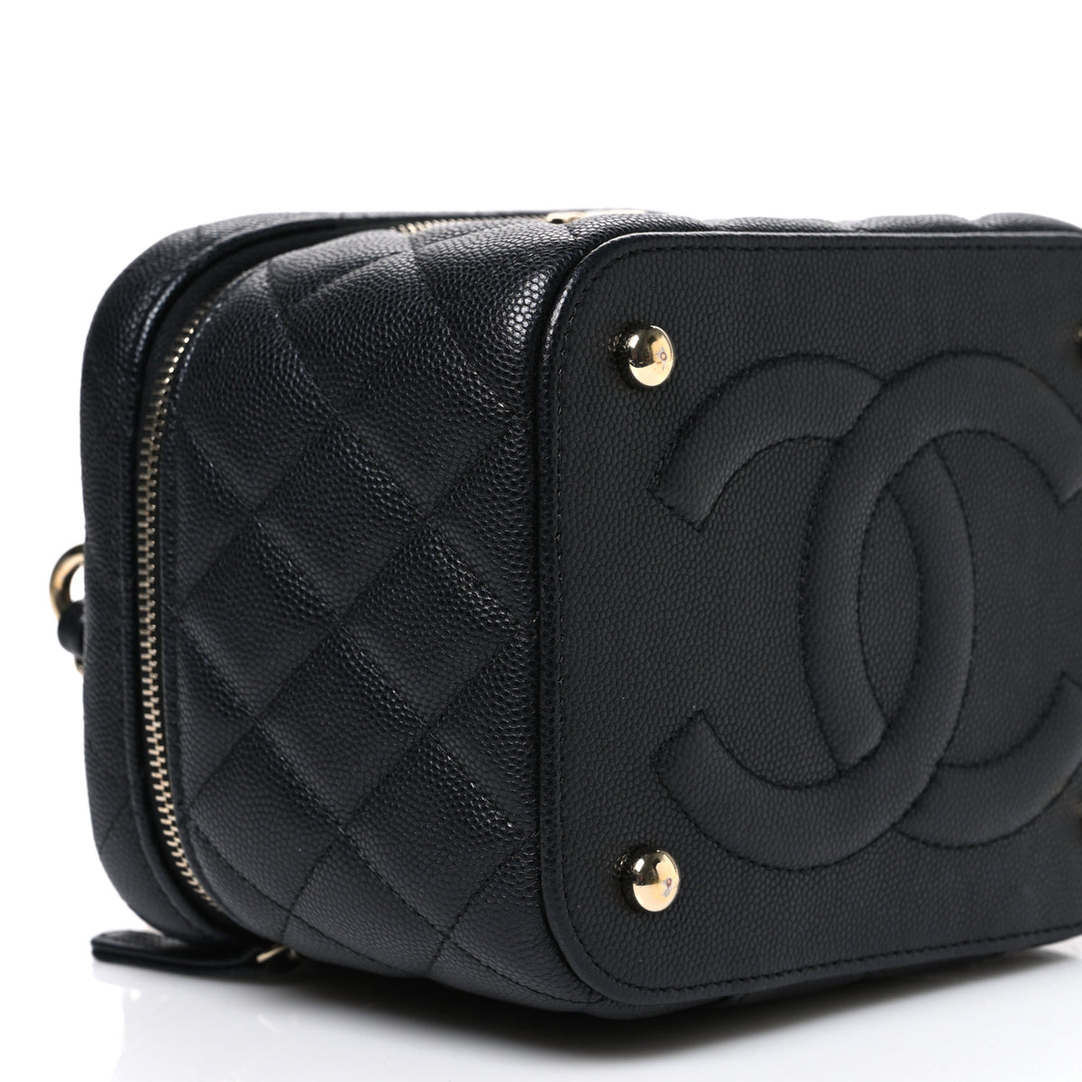 Chanel Caviar Quilted Small CC Vanity Case Black 9 of 10