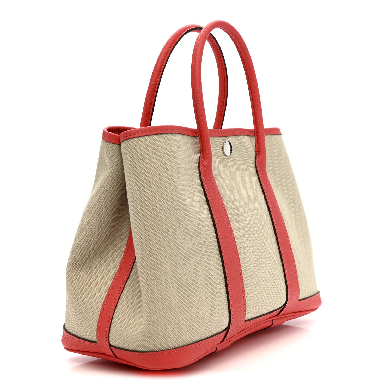 Hermes Toile Militaire Vache Country Garden Party 30 TPM Tote Beton Rose Texas 3 of 10