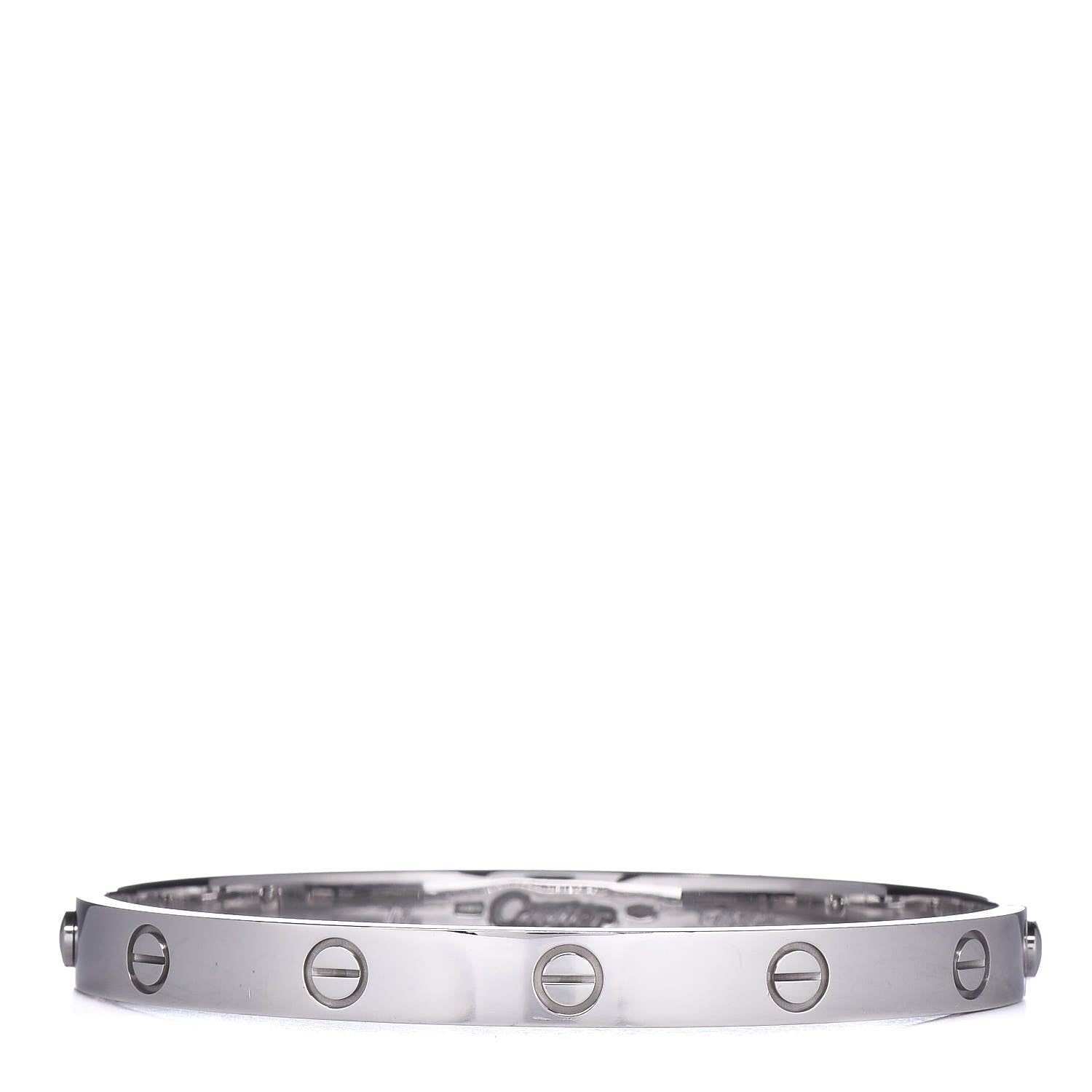Cartier 18K White Gold LOVE Bracelet 18 1 of 6
