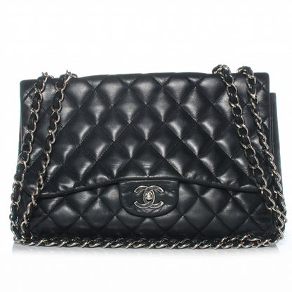 Chanel Lambskin Jumbo Single Flap Black 1 of 8