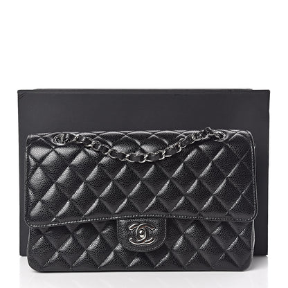 Chanel Caviar Quilted Medium Double Flap Black 10 of 10