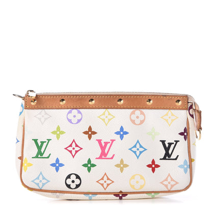 Louis Vuitton Monogram Multicolor Pochette Accessories White 1 of 7