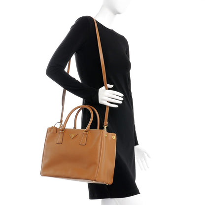 Prada Saffiano Medium Galleria Double Zip Tote Caramel 2 of 10