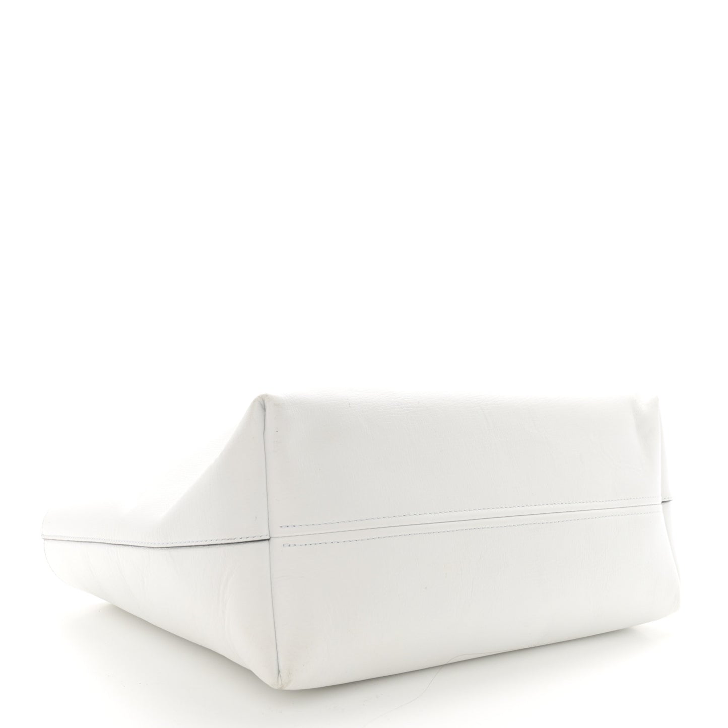 Calfskin Small Marcie Tote White