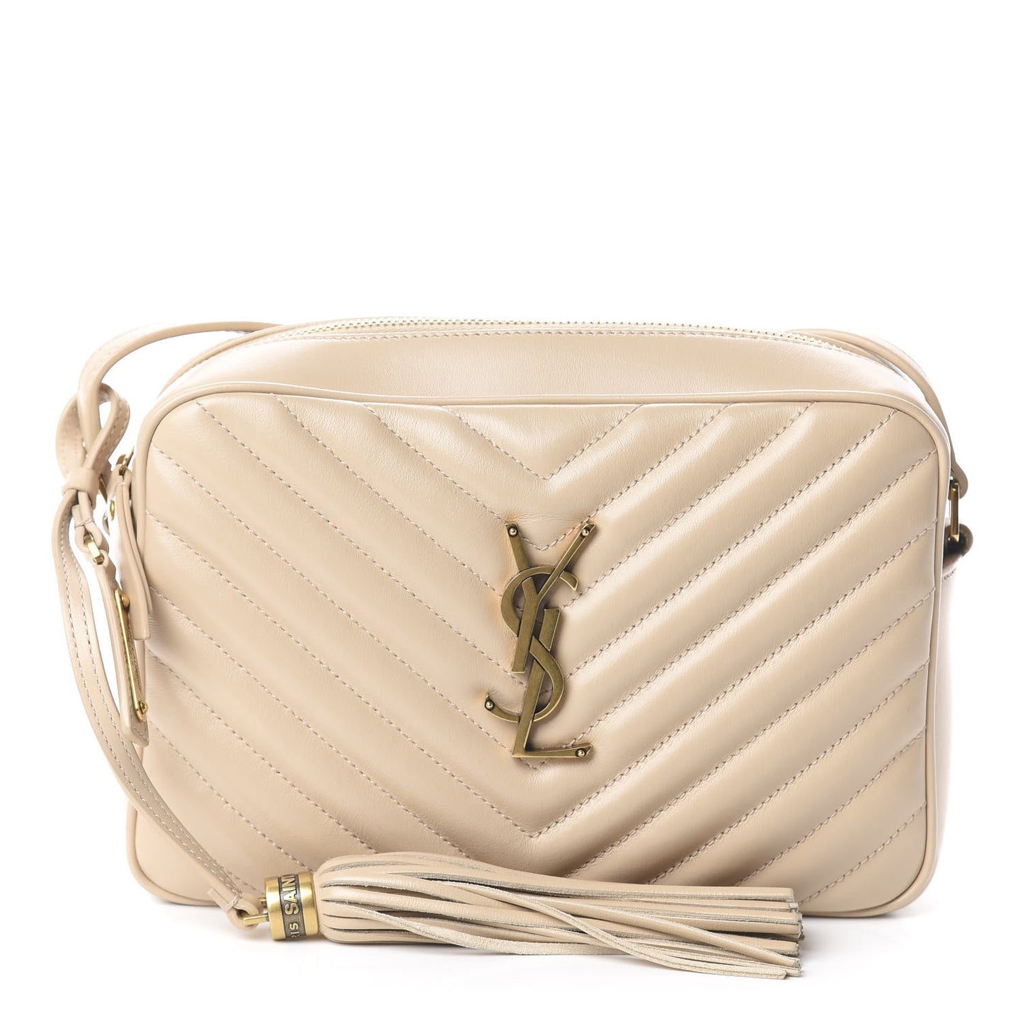 Calfskin Matelasse Monogram Lou Camera Bag Nude Powder