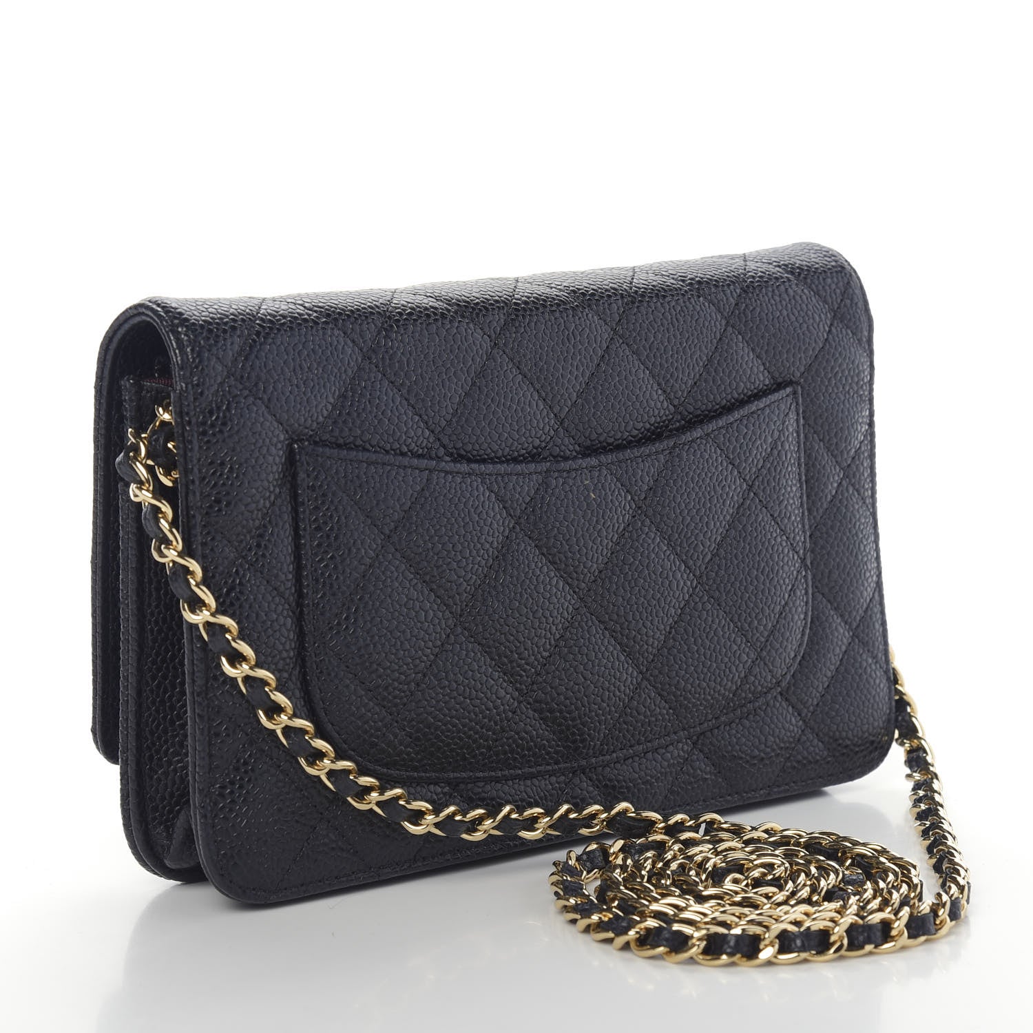 Chanel Caviar Quilted Wallet On Chain WOC Black 3 of 11