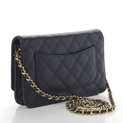 Chanel Caviar Quilted Wallet On Chain WOC Black 3 of 11