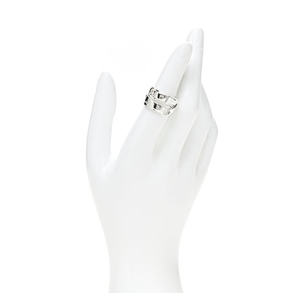 Hermes Sterling Silver MM Debridee Ring 52 6 2 of 5