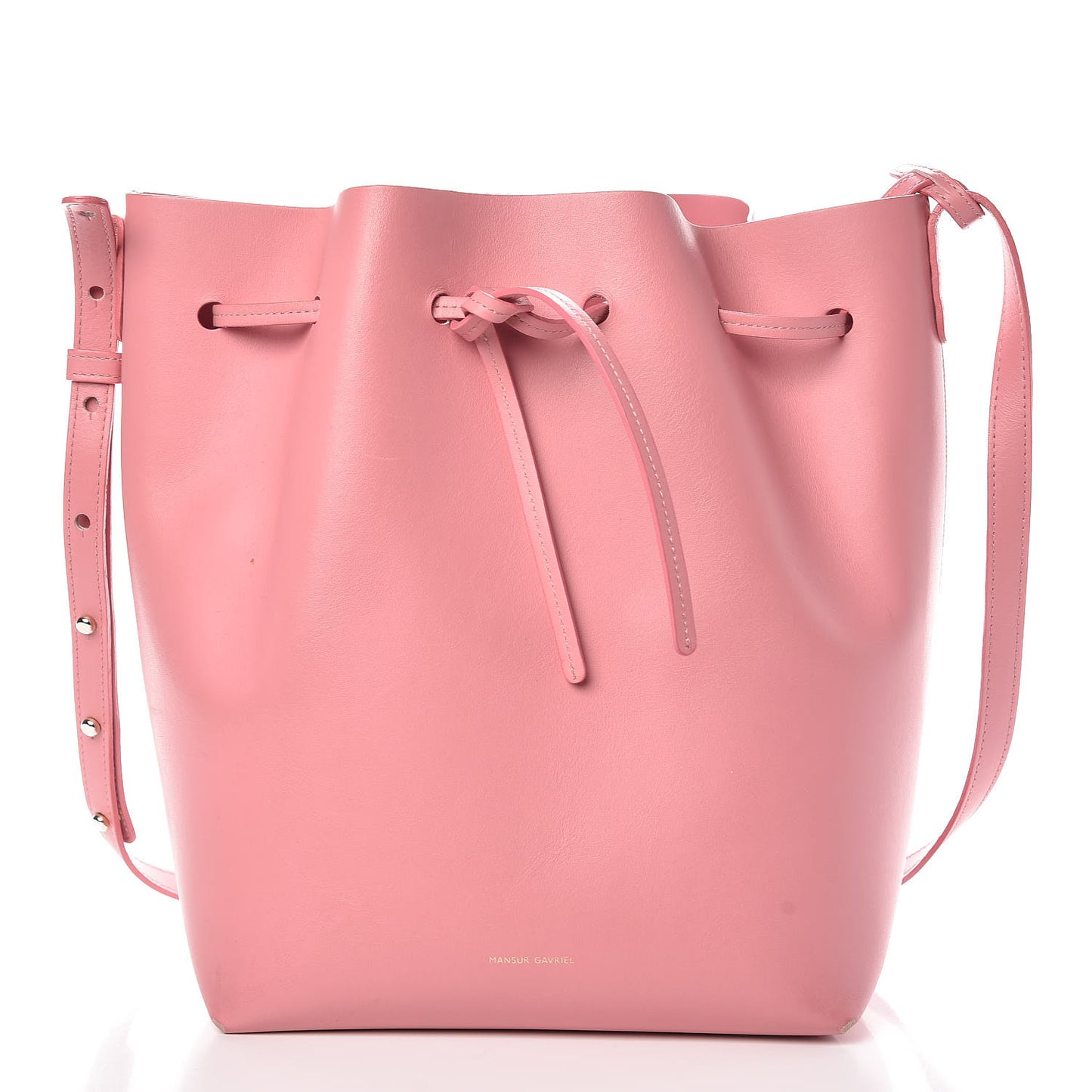 Calfskin Bucket Bag Peony