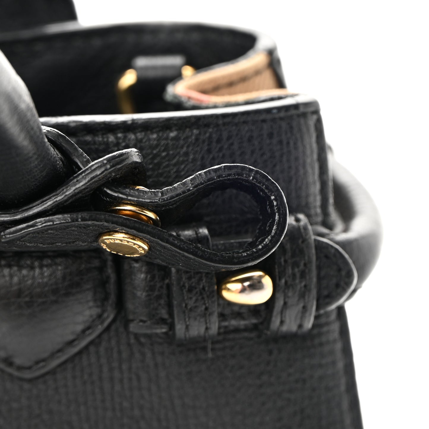 Derby Calfskin House Check Baby Banner Tote Black