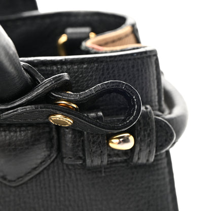 Burberry Derby Calfskin House Check Baby Banner Tote Black 19 of 19