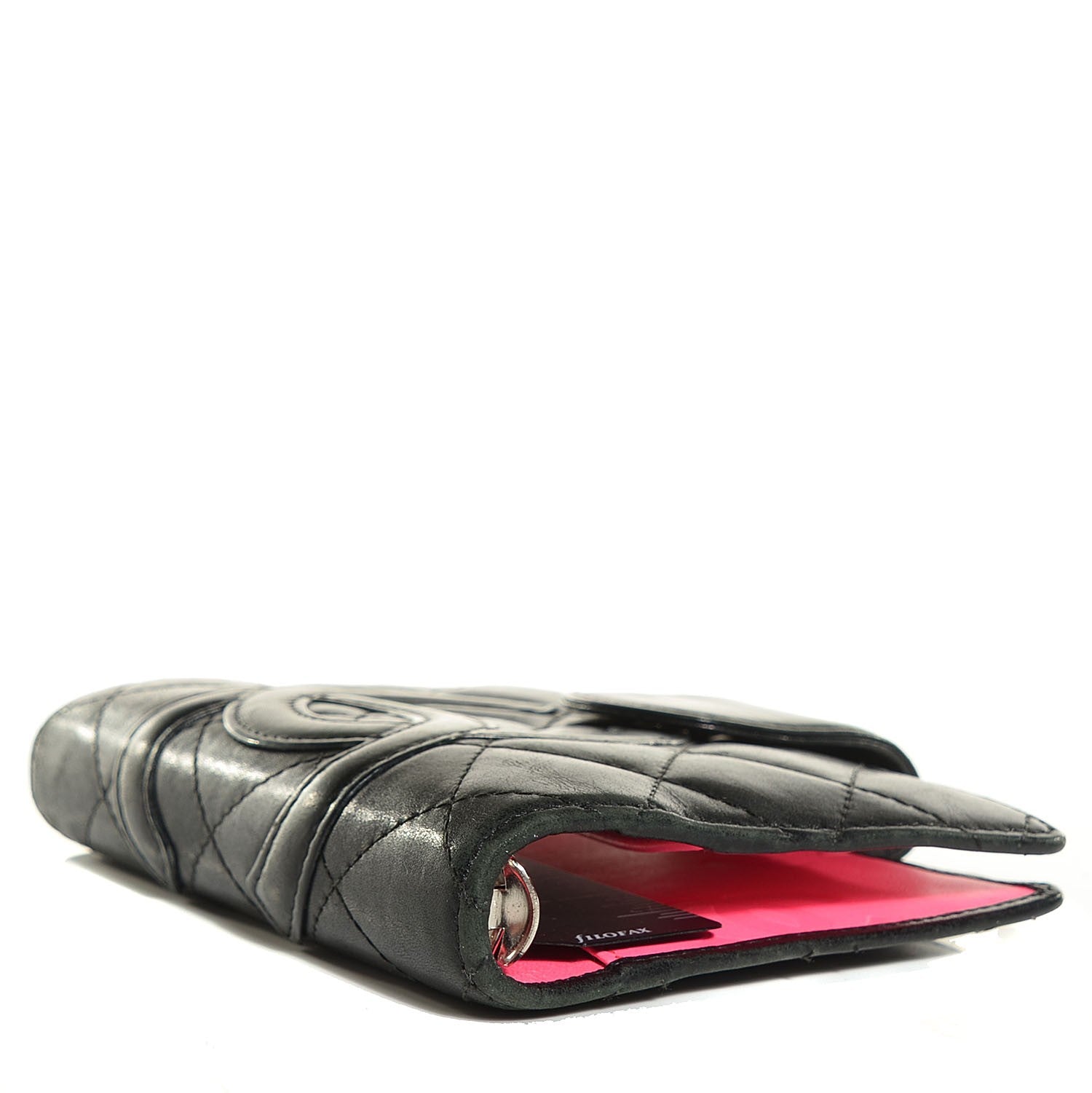 Chanel Calfskin Quilted Small Cambon Agenda Planner Black 4 of 8