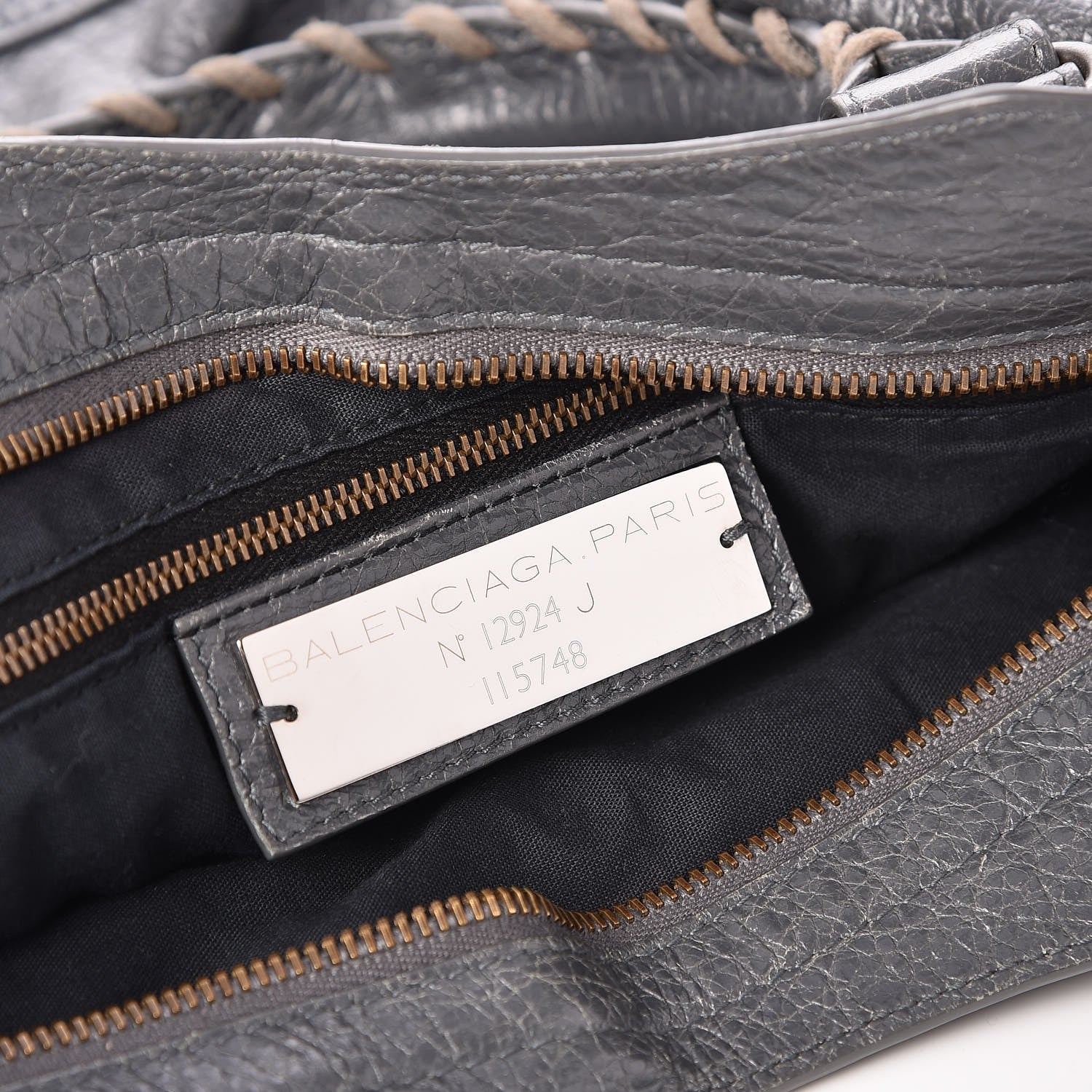 Balenciaga Agneau Classic Hardware City Gris Tarmac 6 of 13
