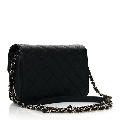 Chanel Caviar Quilted Large Like A Wallet Flap Black 3 of 11