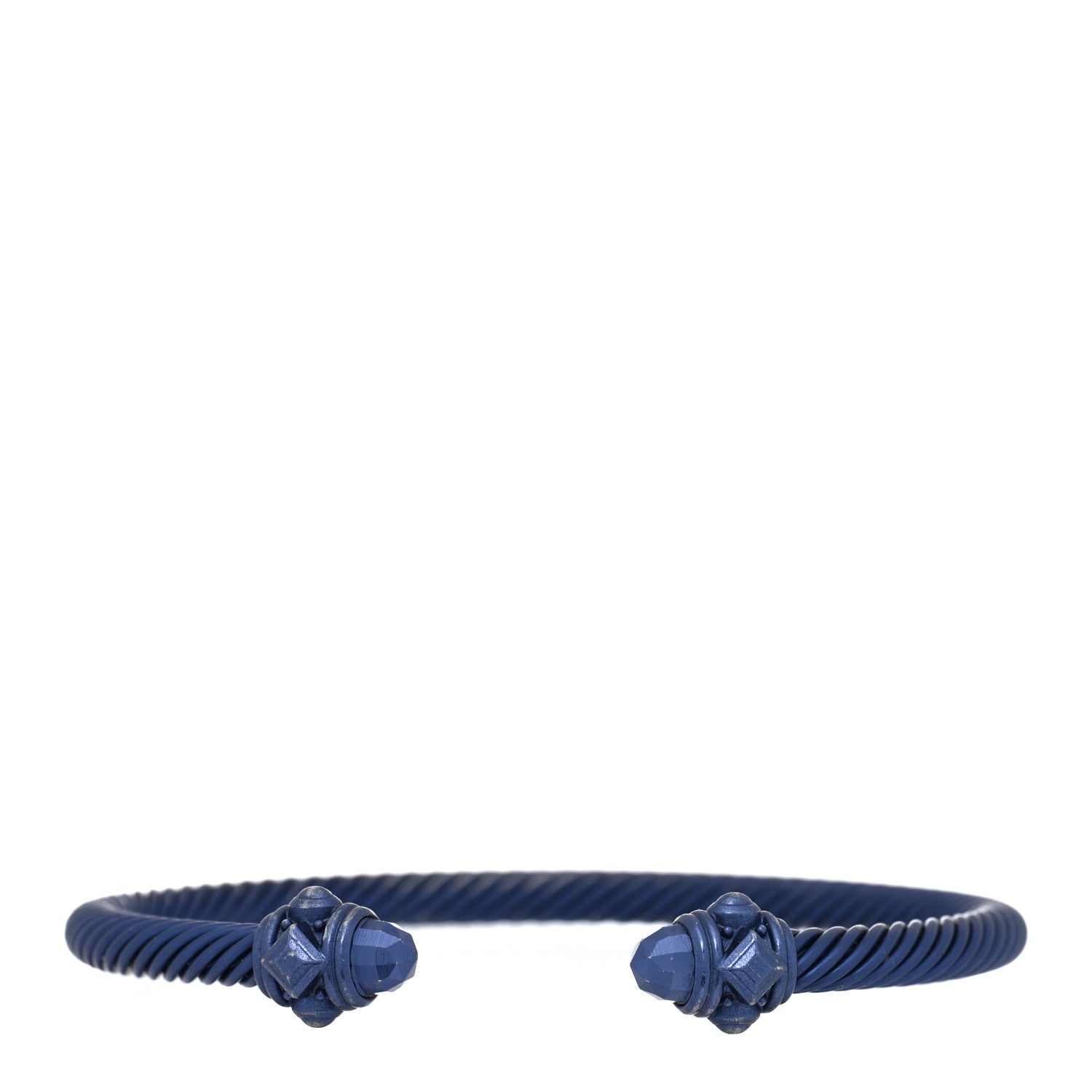 David Yurman Aluminum 5mm Renaissance Bracelet Blue 1 of 3