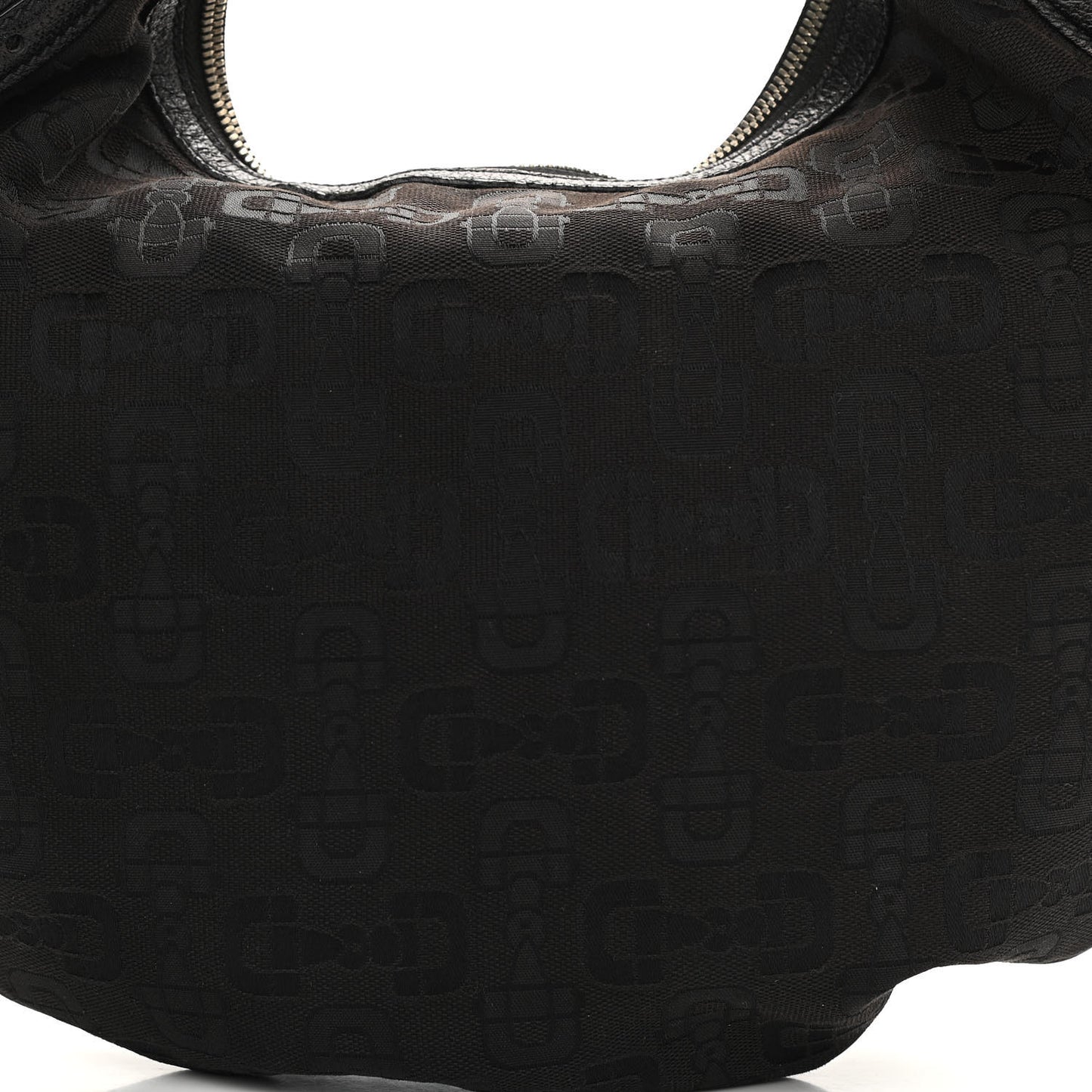 Canvas Horsebit Glam Hobo Black