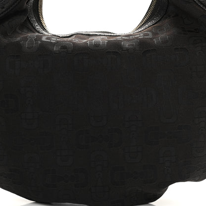 Gucci Canvas Horsebit Glam Hobo Black 7 of 10